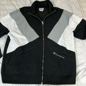 Champion size L heavy cotton zip up sweatshirt